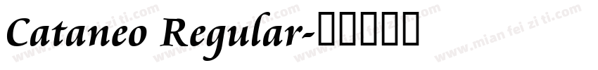 Cataneo Regular字体转换
